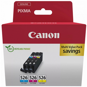 Canon CLI-526 C/M/Y Multi-pack - Комплект картриджей Товар - 4541B018 4541B018