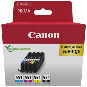 Canon CLI-551 - Rašalo rinkinys Prekė - 6509B016 6509B016