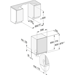 Miele, 14 place settings - Built-in Dishwasher Item - G7180SCVIEDST