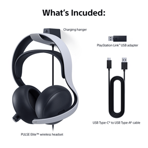 Sony Playstation Pulse Elite Wireless, baltos - Belaidės ausinės Prekė - 711719572978