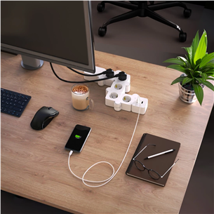 Hama Power Strip, 5-Ways, USB, 12 W, flexible, 1.4 m - Power Strip Item - 00223190
