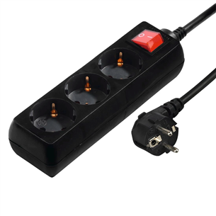 Hama Power Strip, 3 розетки, 3 м, черный - Удлинитель Товар - 00108816