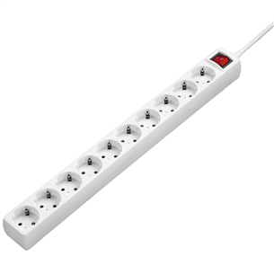 Hama Power Strip, 10-way, 3 m, white - Power Strip Item - 00137234 00137234