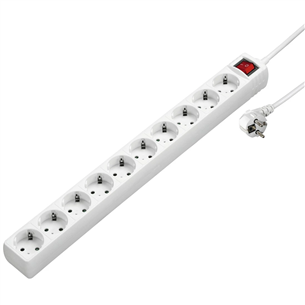 Hama Power Strip, 10-way, 3 m, white - Power Strip Item - 00137234