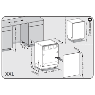 Miele G 7985 SCVi XXL AutoDos K2O, 14 komplektų talpa - Įmontuojama indaplovė Prekė - G7985SCVIK2OXXL