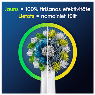 Braun Oral-B Cross Action Pro, 2 шт., белый - Насадки для зубной щетки Товар - EB50-2W/NEW