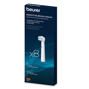 Beurer Sensitive, 8 vnt., balti - Dantų šepetėlių antgaliai Prekė - 10139 10139