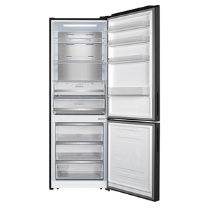 Hisense, NoFrost, 495 L, 200 cm, black - Refrigerator Item - RB645N4BFE1