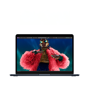 Apple MacBook Air 13'' (2024), M3 8C/10C, 16 GB, 512 GB, RUS, midnight - Nešiojamas kompiuteris Prekė - MXCV3RU/A