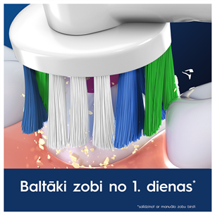 Braun Oral-B Pro 3D White, 2 vnt., balti - Dantų šepetėlių antgaliai Prekė - EB18-2/WHITE