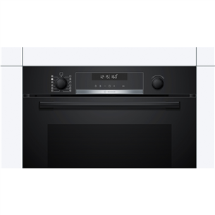 Bosch, Series 6, pirolizė, garų funkcija, 71 L, juoda - Orkaitė Prekė - HRA578BB0S