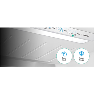 Hisense, NoFrost, 480 л, высота 182 см, черный - SBS-холодильник Товар - RF540N4WFE