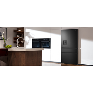 Hisense, NoFrost, 480 л, высота 182 см, черный - SBS-холодильник Товар - RF540N4WFE