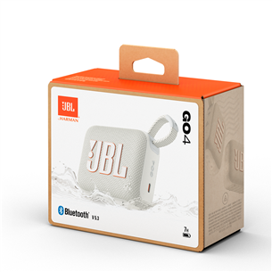 JBL GO 4, white - Portable wireless speaker Item - JBLGO4WHT