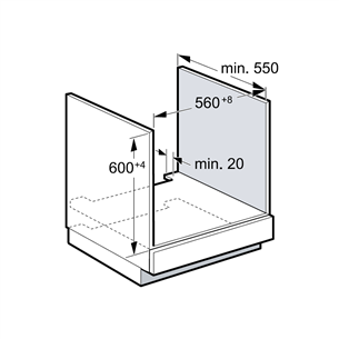 Bosch, Series 6, pirolizė, garų funkcija, 71 L, juoda - Orkaitė Prekė - HRA578BB0S