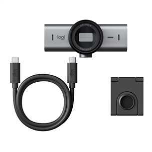 Logitech MX Brio, 4K, USB-C, juoda - Web kamera Prekė - 960-001559