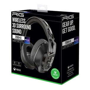 Nacon RIG 700 HX, Xbox, juodos - Belaidės ausinės Prekė - 3665962005141
