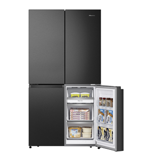 Hisense, Total No Frost, 609 L, aukštis 179 cm, juodas - Šaldytuvas Prekė - RQ758N4SBFE