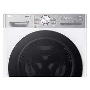 LG, 13 kg / 7 kg, gylis 61,5 cm, 1400 rpm - Skalbimo mašina - džiovyklė Prekė - F4DR913P3WA.ABWQPMR