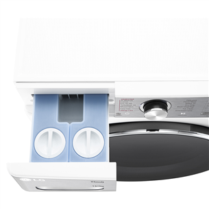 LG, 13 kg / 7 kg, gylis 61,5 cm, 1400 rpm - Skalbimo mašina - džiovyklė Prekė - F4DR913P3WA.ABWQPMR