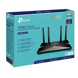 TP-Link Archer AX1800, WiFi 6, black - WiFi Router Item - ARCHERAX1800