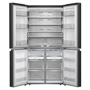 Hisense, Total No Frost, 609 L, aukštis 179 cm, juodas - Šaldytuvas Prekė - RQ758N4SBFE