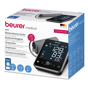Beurer, black - Blood pressure monitor Item - BM64