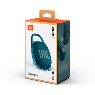 JBL Clip 5, blue - Portable Wireless Speaker Item - JBLCLIP5BLU