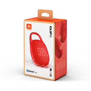 JBL Clip 5, red - Portable Wireless Speaker Item - JBLCLIP5RED