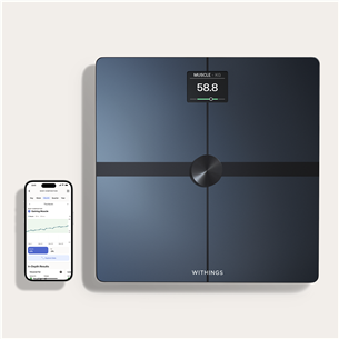 Withings Body Smart, juodos - Diagnostinės svarstyklės Prekė - BODYSMART.BLACK