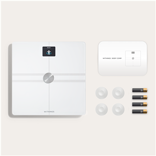 Withings Body Comp, baltos - Diagnostinės svarstyklės Prekė - BODYCOMP.WHITE