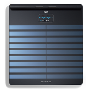 Withings Body Scan, juodos - Diagnostinės svarstyklės Prekė - BODYSCAN.BLACK BODYSCAN.BLACK