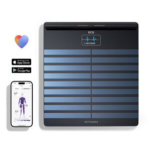 Withings Body Scan, juodos - Diagnostinės svarstyklės Prekė - BODYSCAN.BLACK