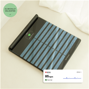 Withings Body Scan, juodos - Diagnostinės svarstyklės Prekė - BODYSCAN.BLACK