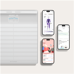 Withings Body Scan, baltos - Diagnostinės svarstyklės Prekė - BODYSCAN.WHITE