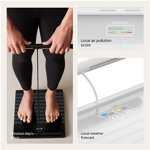 Withings Body Scan, baltos - Diagnostinės svarstyklės Prekė - BODYSCAN.WHITE