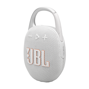 JBL Clip 5, balta - Belaidė kolonėlė Prekė - JBLCLIP5WHT JBLCLIP5WHT