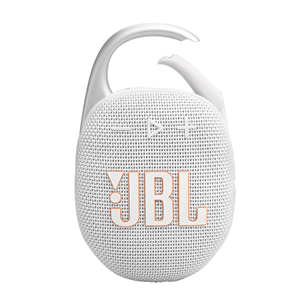 JBL Clip 5, white - Portable Wireless Speaker Item - JBLCLIP5WHT