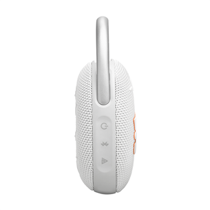 JBL Clip 5, white - Portable Wireless Speaker Item - JBLCLIP5WHT