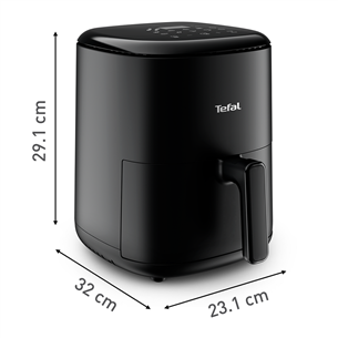 Tefal Easy Fry Compact, 3 L, 1300 W, juoda - Oro gruzdintuvė Prekė - EY145810