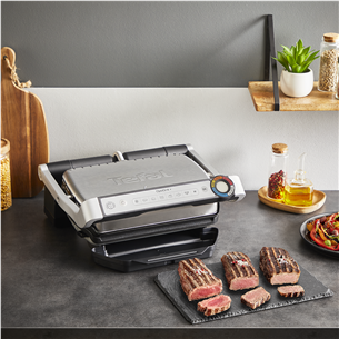 Tefal OptiGrill+, 2000 W, nerūdijančio plieno - Elektrinis grilis Prekė - GC718D10