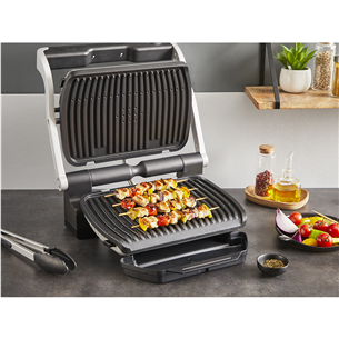 Tefal OptiGrill+, 2000 W, nerūdijančio plieno - Elektrinis grilis Prekė - GC718D10