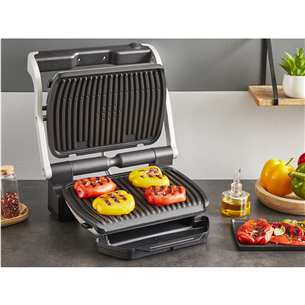 Tefal OptiGrill+, 2000 W, nerūdijančio plieno - Elektrinis grilis Prekė - GC718D10