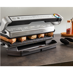 Tefal OptiGrill+ XL, 2000 W, nerūdijančio plieno - Elektrinis grilis Prekė - GC728D10