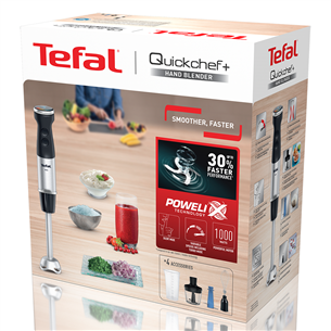 Tefal Quickchef+, 1000 W, nerūdijančio plieno - Trintuvas Prekė - HB67E830