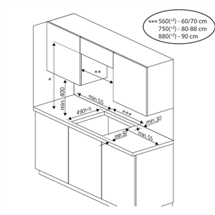 Beko, width 59 cm, black - Built-in induction hob Item - HII64400SMT