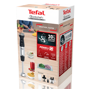 Tefal Quickchef+, 1000 W, nerūdijančio plieno - Trintuvas Prekė - HB67G830