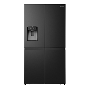 Hisense, Total NoFrost, 584 L, 179 cm, black - SBS Refrigerator Item - RQ760N4SBFE RQ760N4SBFE
