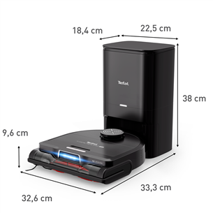 Tefal X-PLORER Serie 240+ AI, Animal & Allergy, черный - Робот-пылесос Товар - RG9695