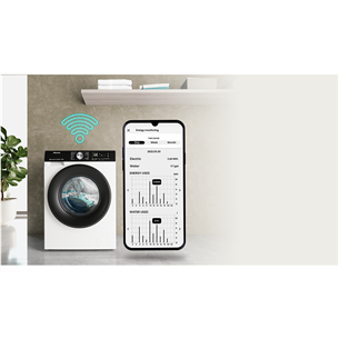 Hisense, 8 kg, depth 48 cm, 1400 rpm - Front load washing machine Item - WF3S8043BW
